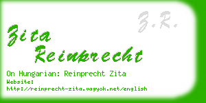 zita reinprecht business card